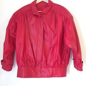VINTAGE 1980S LEATHER JACKET